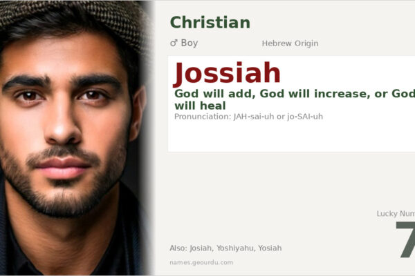 Jossiah Name Meaning — Hebrew Origin, Boy Name & Biblical History (2025)