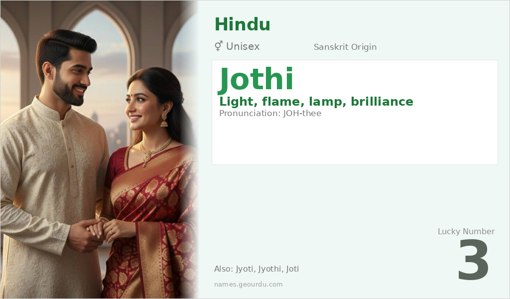Jothi Name Meaning and Details
