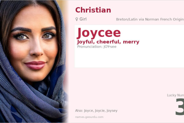 Joycee Name Meaning — Origin, Gender & Details (2025)