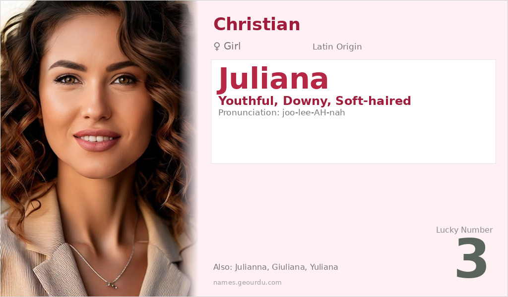 Juliana Name Meaning and Details