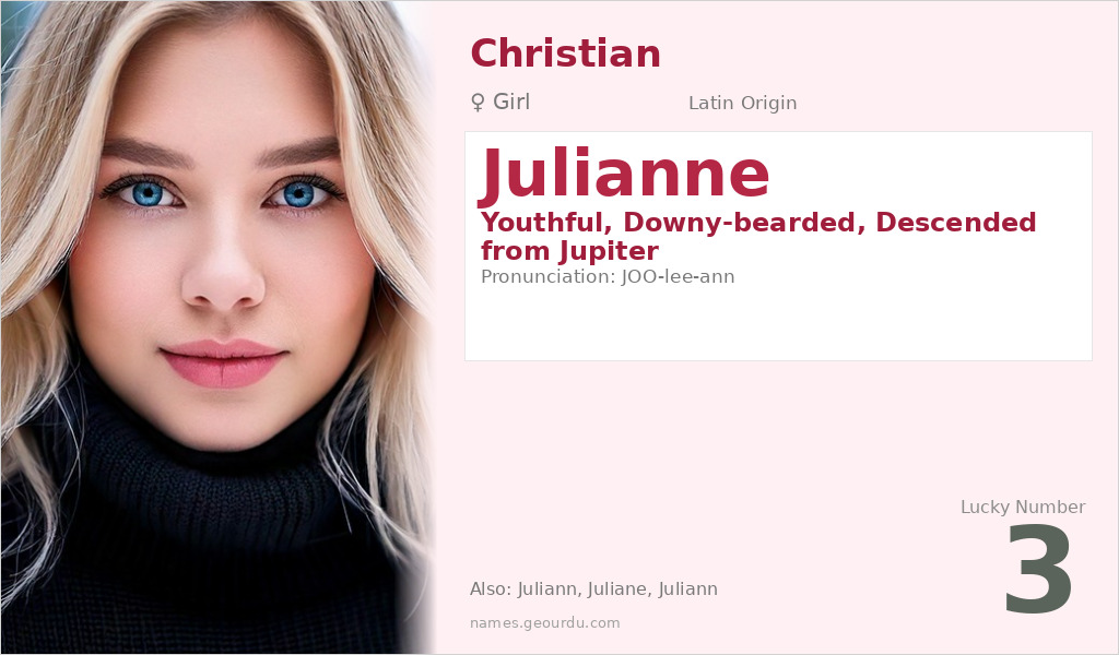 Julianne Name Meaning and Details