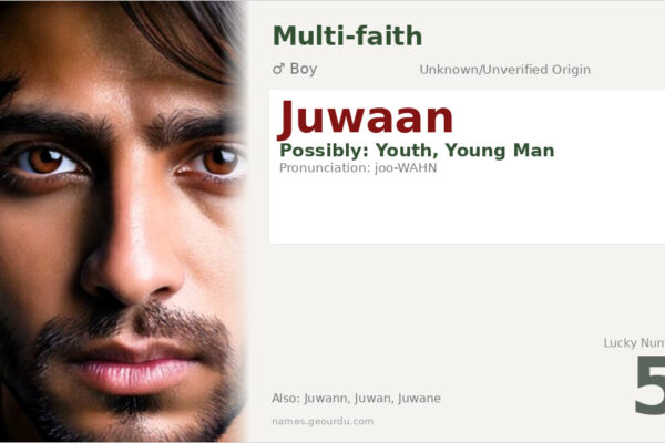 Juwaan Name Meaning — Origin, Gender & Details (2025)