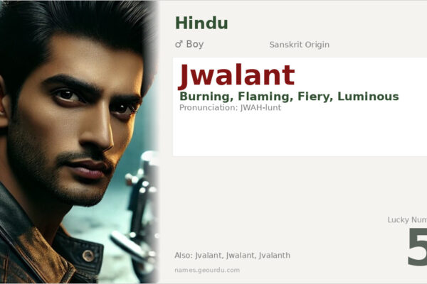 Jwalant Name Meaning — Sanskrit Origin, Boy Name & Details (2025)