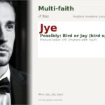 Jye Name Meaning and Details