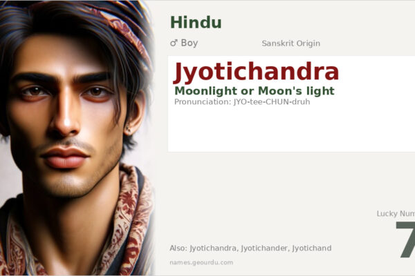 Jyotichandra Meaning — Sanskrit Origin, Boy Name & Details (2025)