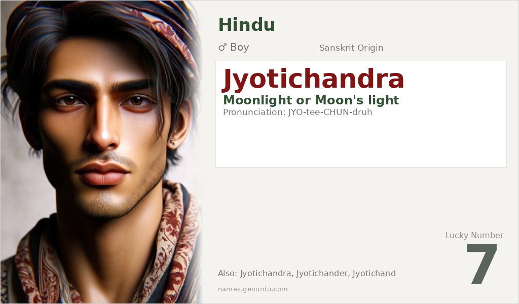 Jyotichandra Name Meaning and Details