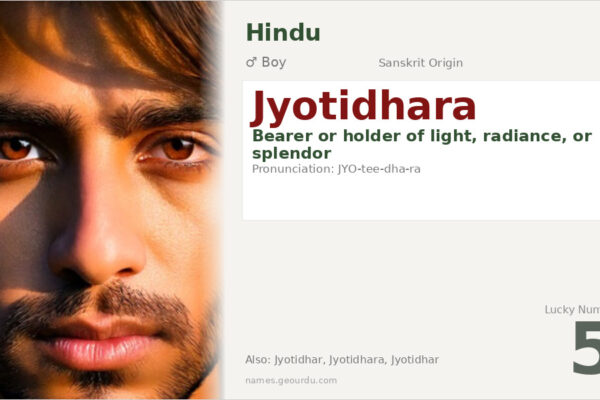 Jyotidhara Name Meaning — Sanskrit Origin, Boy Name & Details (2025)