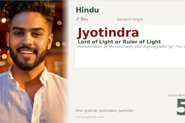 Jyotindra Name Meaning — Sanskrit Origin, Boy Hindu Name & Details (2025)