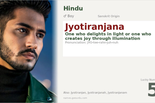 Jyotiranjana Meaning — Sanskrit Origin, Boy Name & Details (2025)