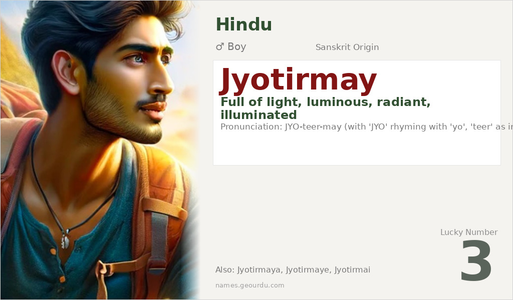 Jyotirmay Name Meaning and Details
