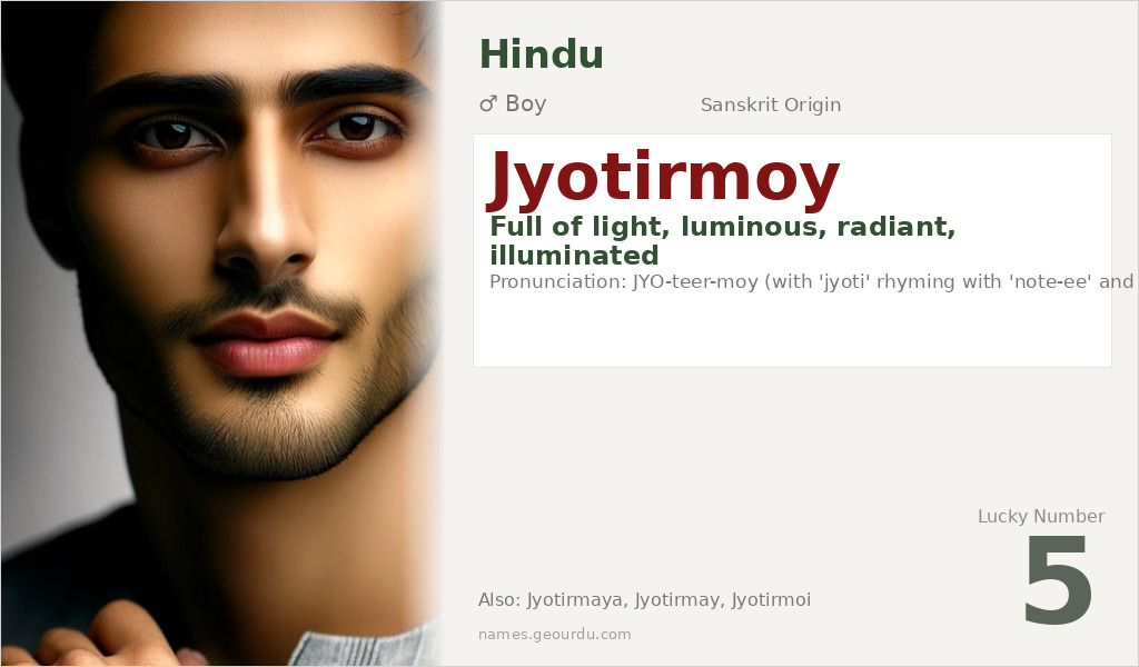 Jyotirmoy Name Meaning and Details