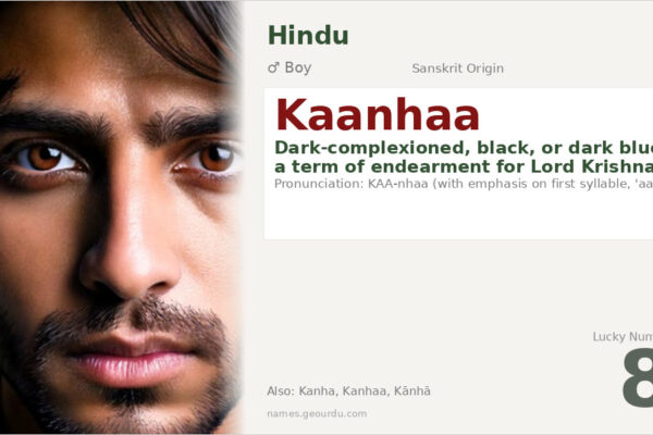 Kaanhaa Name Meaning — Sanskrit Origin, Boy Hindu Name (2025)