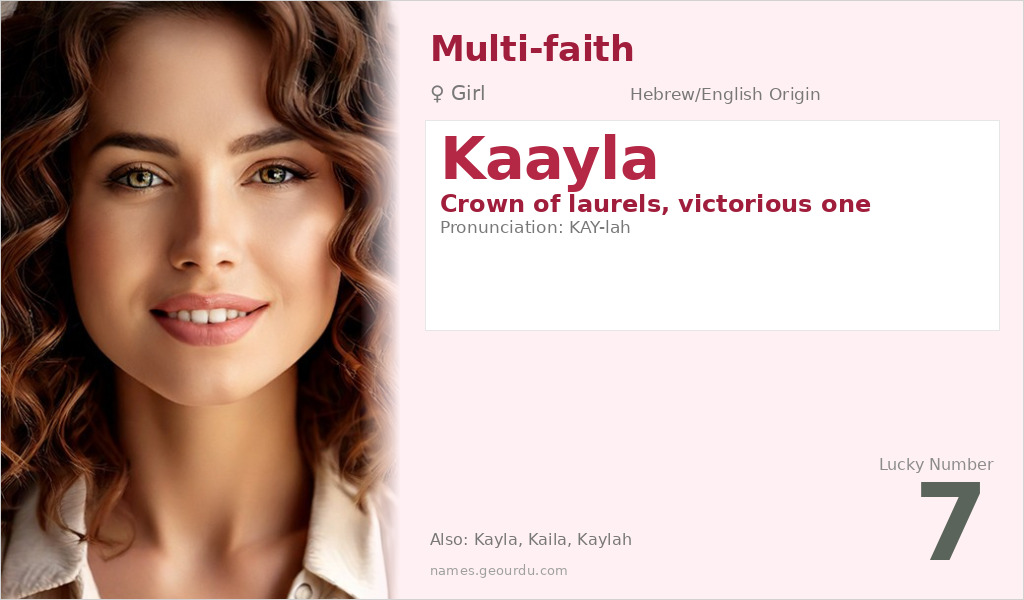 Kaayla Name Meaning and Details