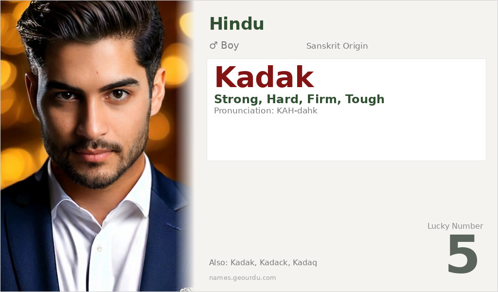 Kadak Name Meaning and Details