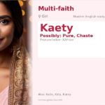 Kaety Name Meaning and Details