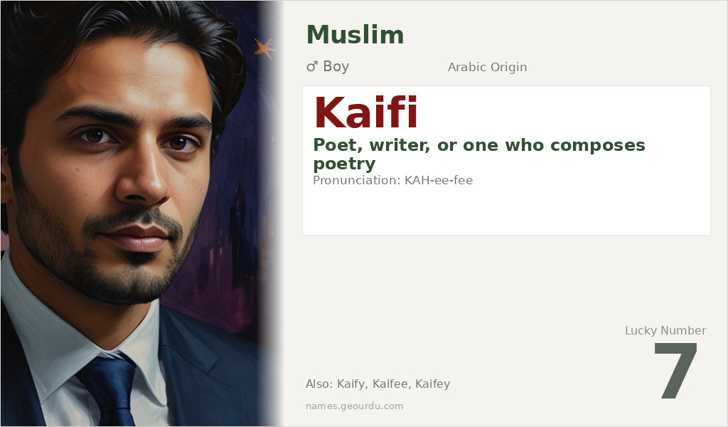 Kaifi Name Meaning and Details