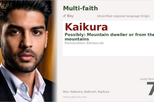 Kaikura Name Meaning — Origin, Gender & Details (2025)