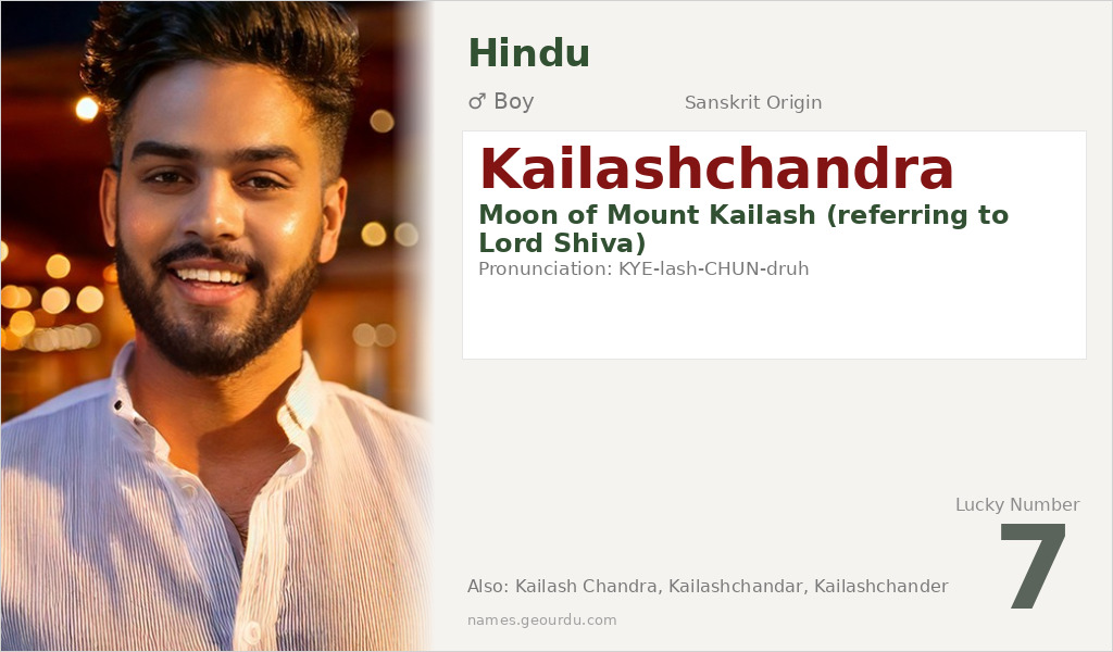 Kailashchandra Name Meaning and Details