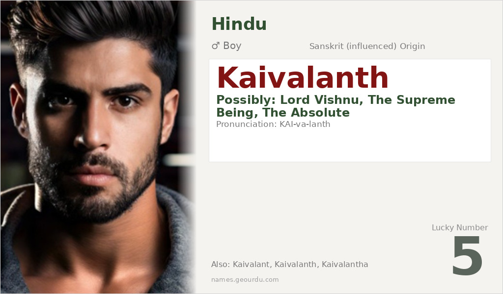 Kaivalanth Name Meaning and Details