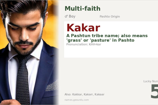 Kakar Name Meaning — Pashtun Tribal Origin, Boy Name & Details (2025)