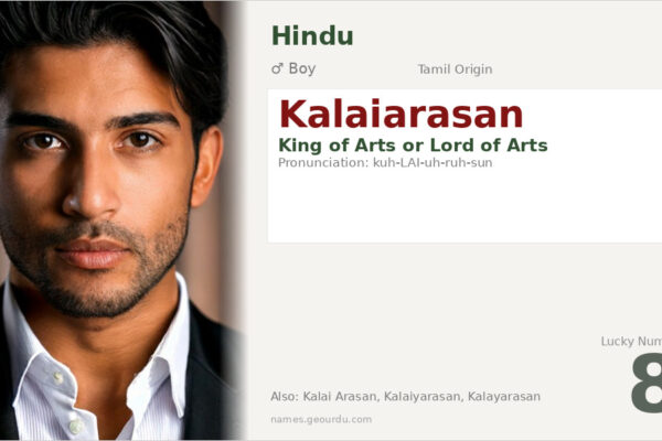 Kalaiarasan Name Meaning — Tamil Origin, Boy Name & Details (2025)