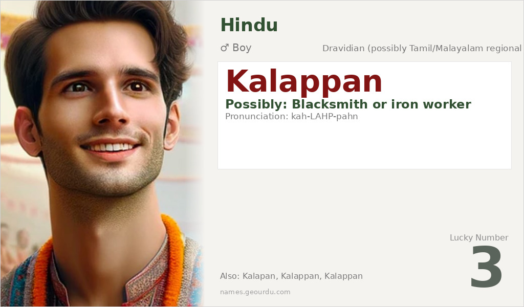 Kalappan Name Meaning and Details