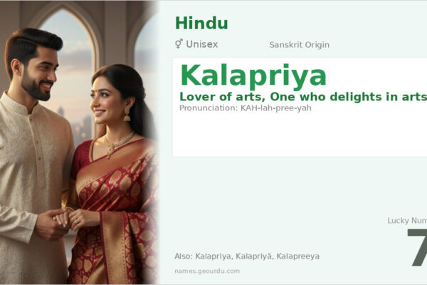 Kalapriya Name Meaning — Sanskrit Origin, Gender & Details (2025)