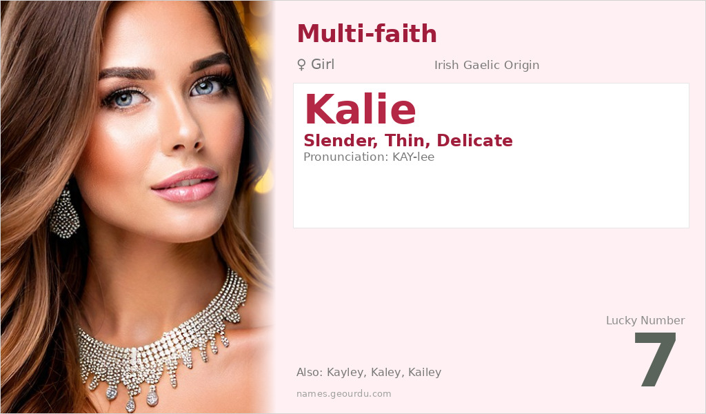 Kalie Name Meaning and Details