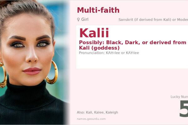 Kalii Name Meaning — Origin, Gender & Details (2025)