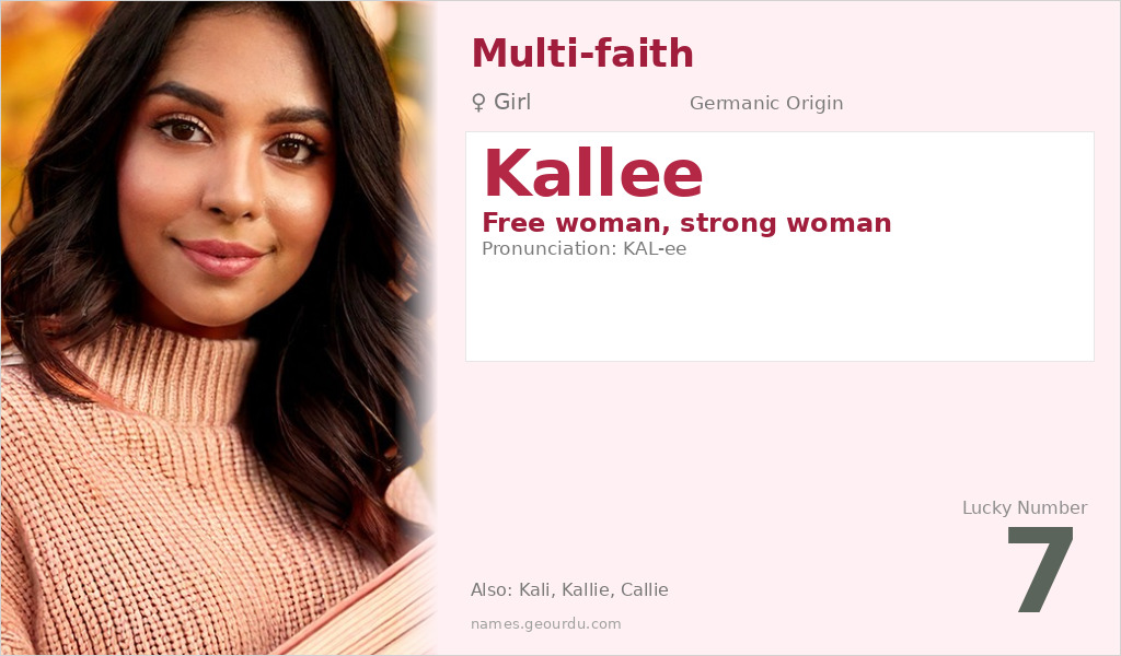 Kallee Name Meaning and Details