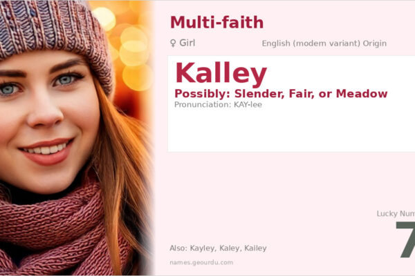Kalley Name Meaning — Origin, Gender & Details (2025)