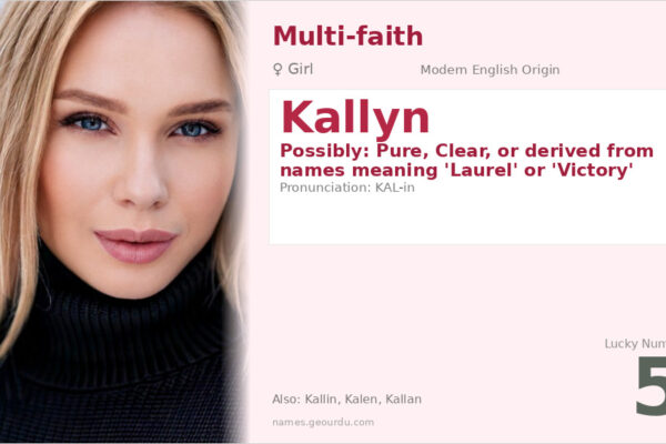 Kallyn Name Meaning — Origin, Gender & Details (2025)