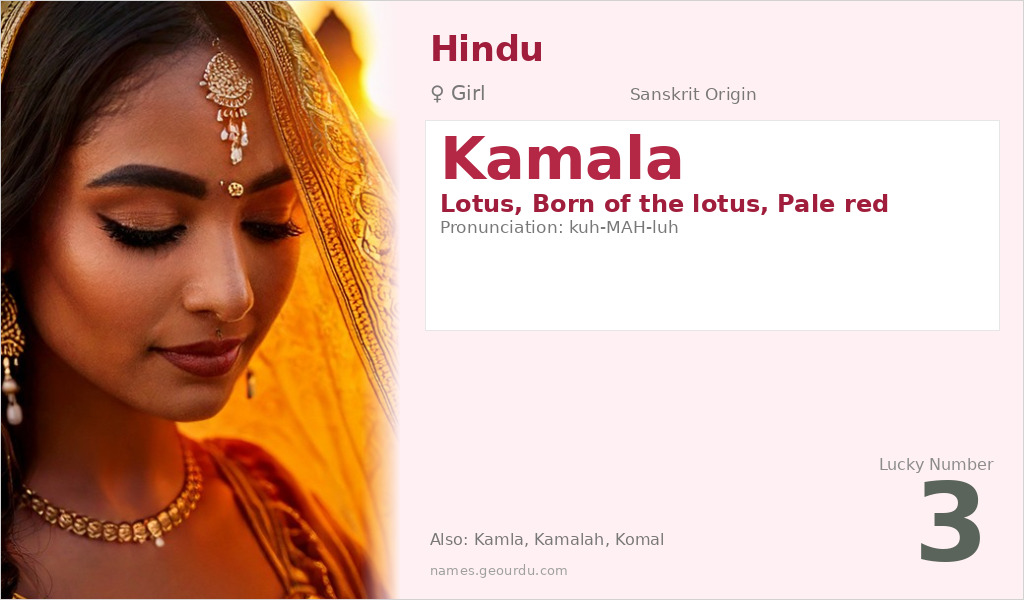 Kamala Name Meaning and Details