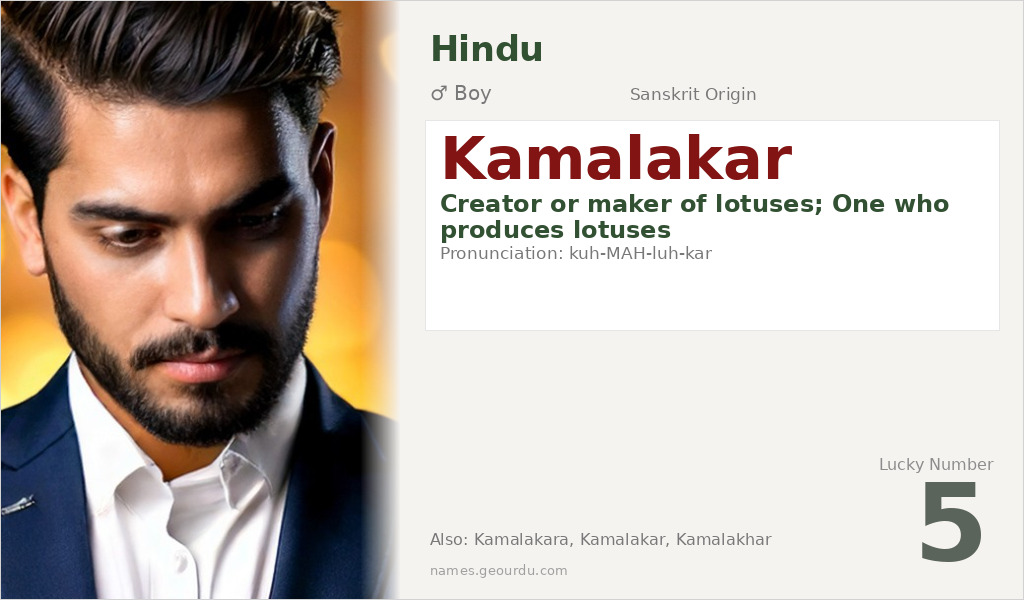 Kamalakar Name Meaning and Details