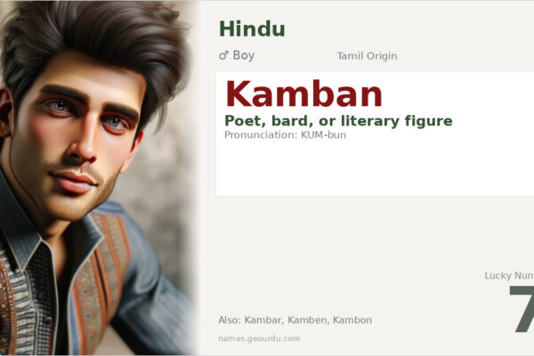 Kamban Name Meaning — Tamil Origin, Poet Meaning & Details (2025)