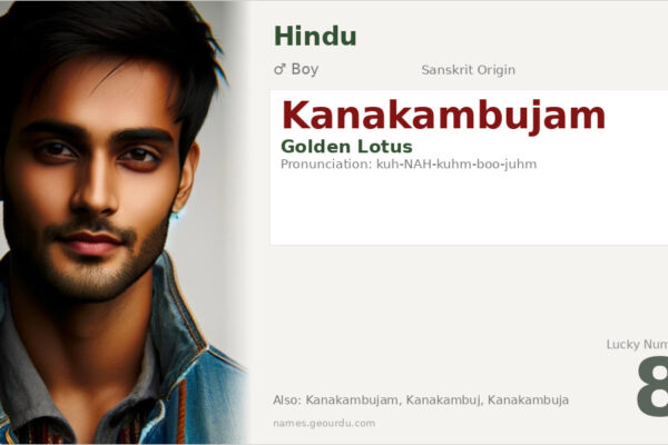 Kanakambujam Meaning — Sanskrit Origin, Boy Name & Details (2025)