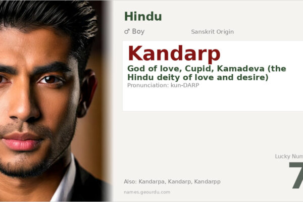 Kandarp Name Meaning — Sanskrit Origin, Hindu God of Love & Details