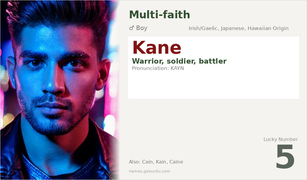 Kane Name Meaning and Details