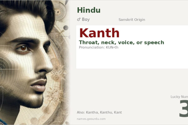 Kanth Name Meaning — Origin, Gender & Details (2025)