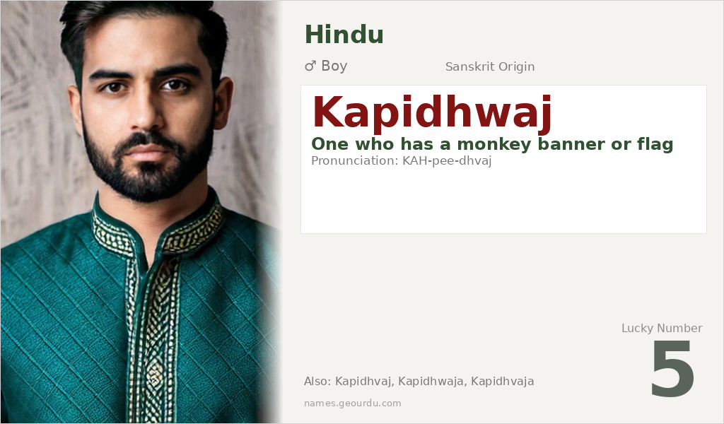 Kapidhwaj Name Meaning and Details