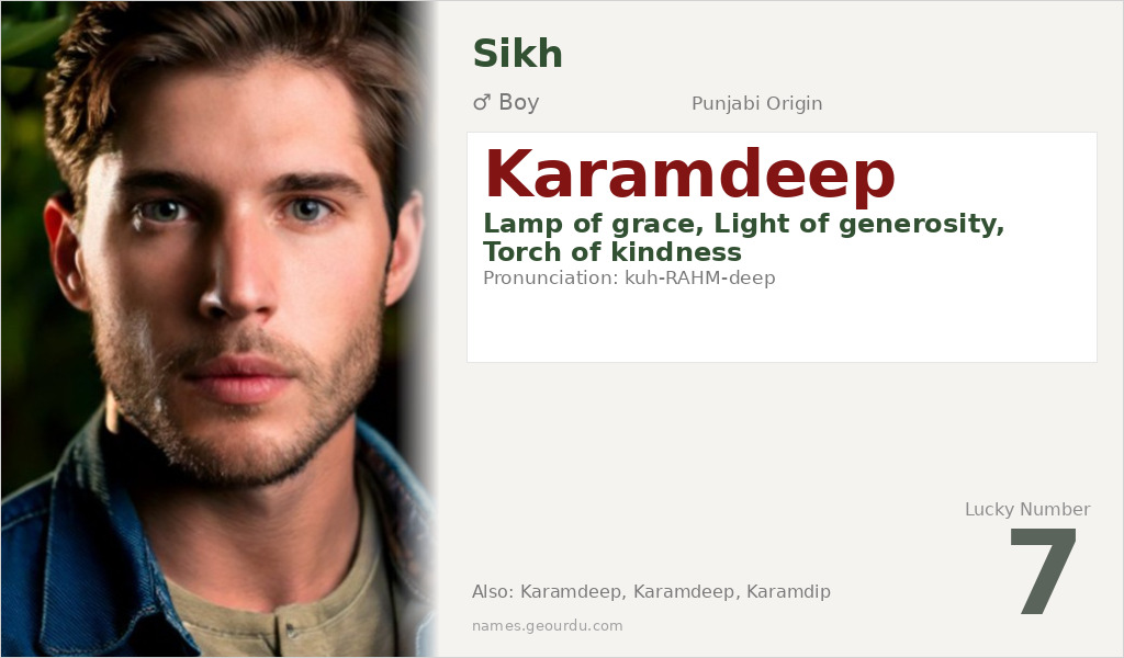Karamdeep Name Meaning and Details