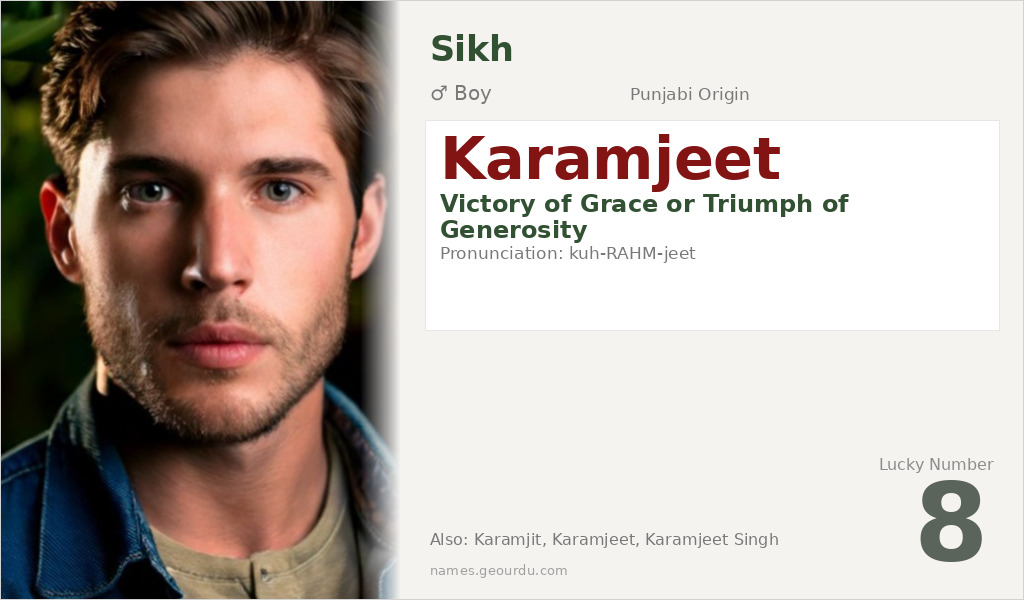 Karamjeet Name Meaning and Details