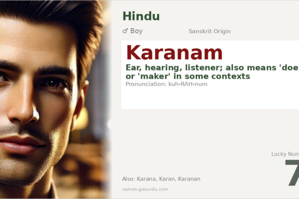 Karanam Name Meaning — Sanskrit Origin, Boy Name & Details (2025)