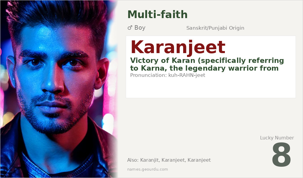 Karanjeet Name Meaning and Details
