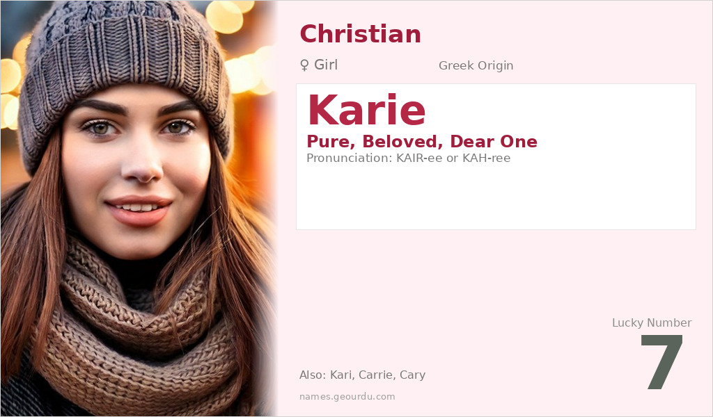 Karie Name Meaning and Details