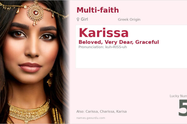 Karissa Name Meaning — Greek Origin, Girl Name & Details (2025)