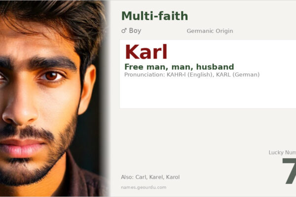 Karl Name Meaning — Origin, Gender & Details (2025)