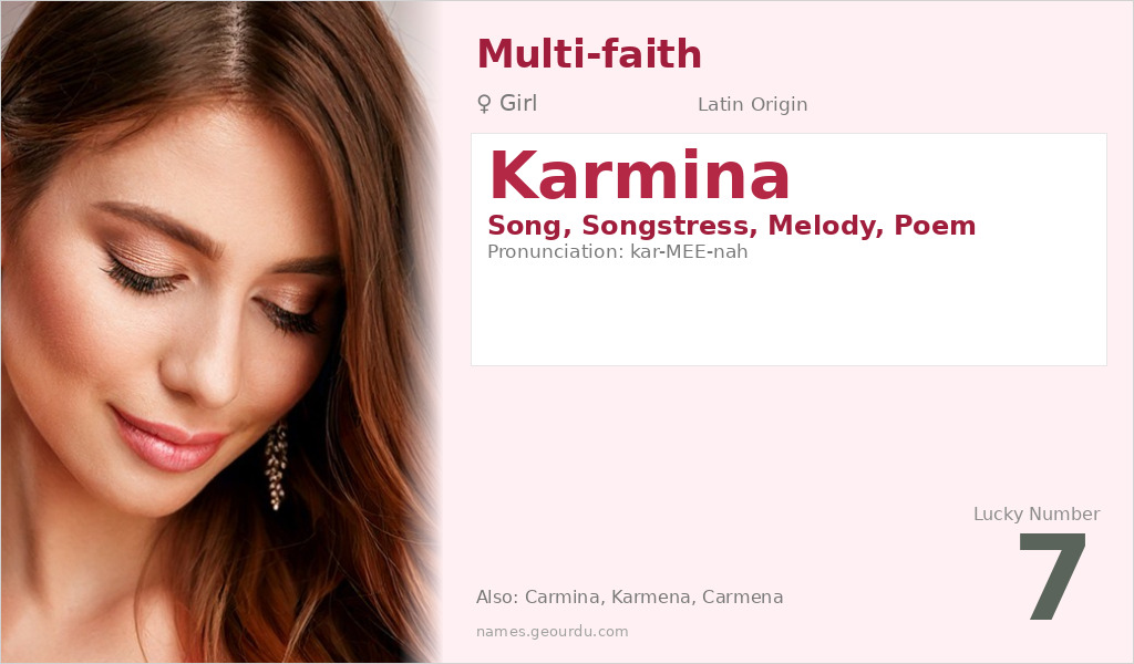 Karmina Name Meaning and Details