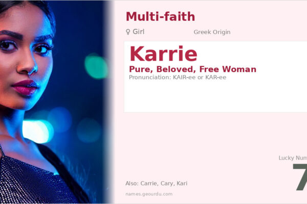 Karrie Name Meaning — Greek Origin, Girl Name & Complete Guide (2025)