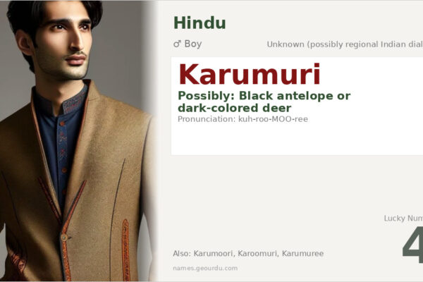 Karumuri Name Meaning — Origin, Gender & Details (2025)